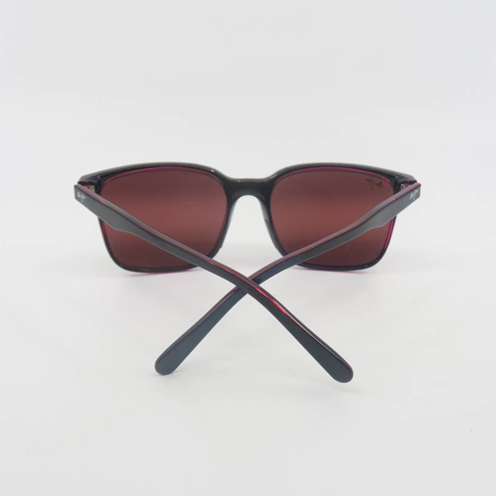 Maui Jim MJ 756-02MR WILD COAST Black /Red Polarized Sunglasses Pre-owned - Picture 6 of 7